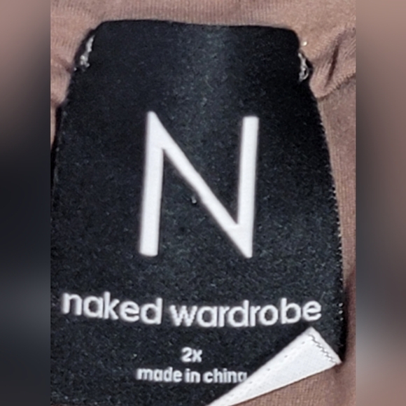 Naked Wardrobe NW Tank Scoop  Bodysuit Womens Size 2X - Picture 3 of 12